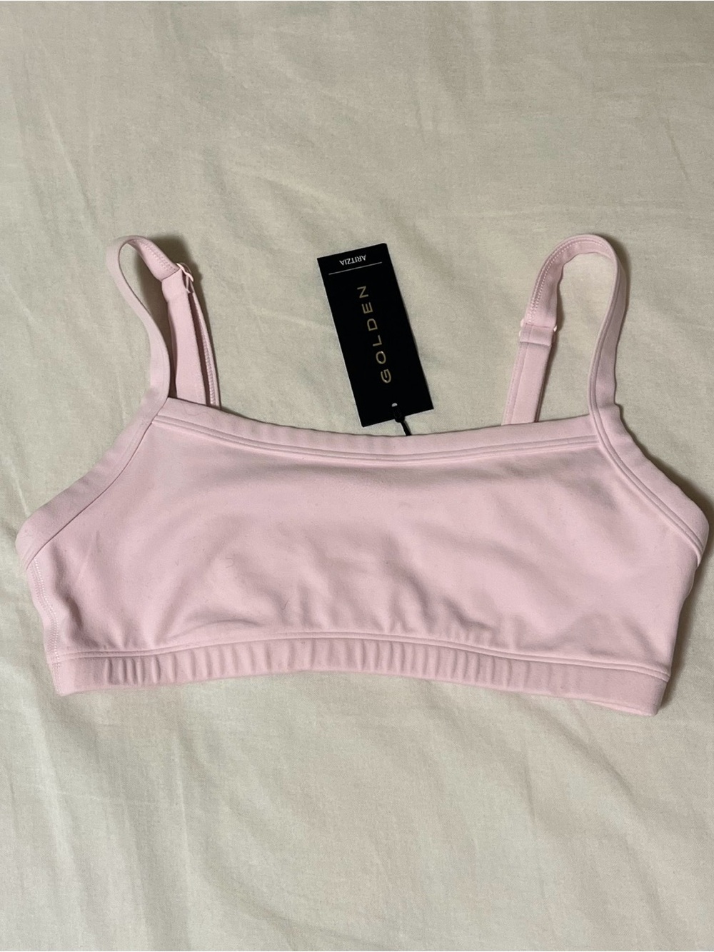 Aritzia GOLDEN Villa Pink Bralette